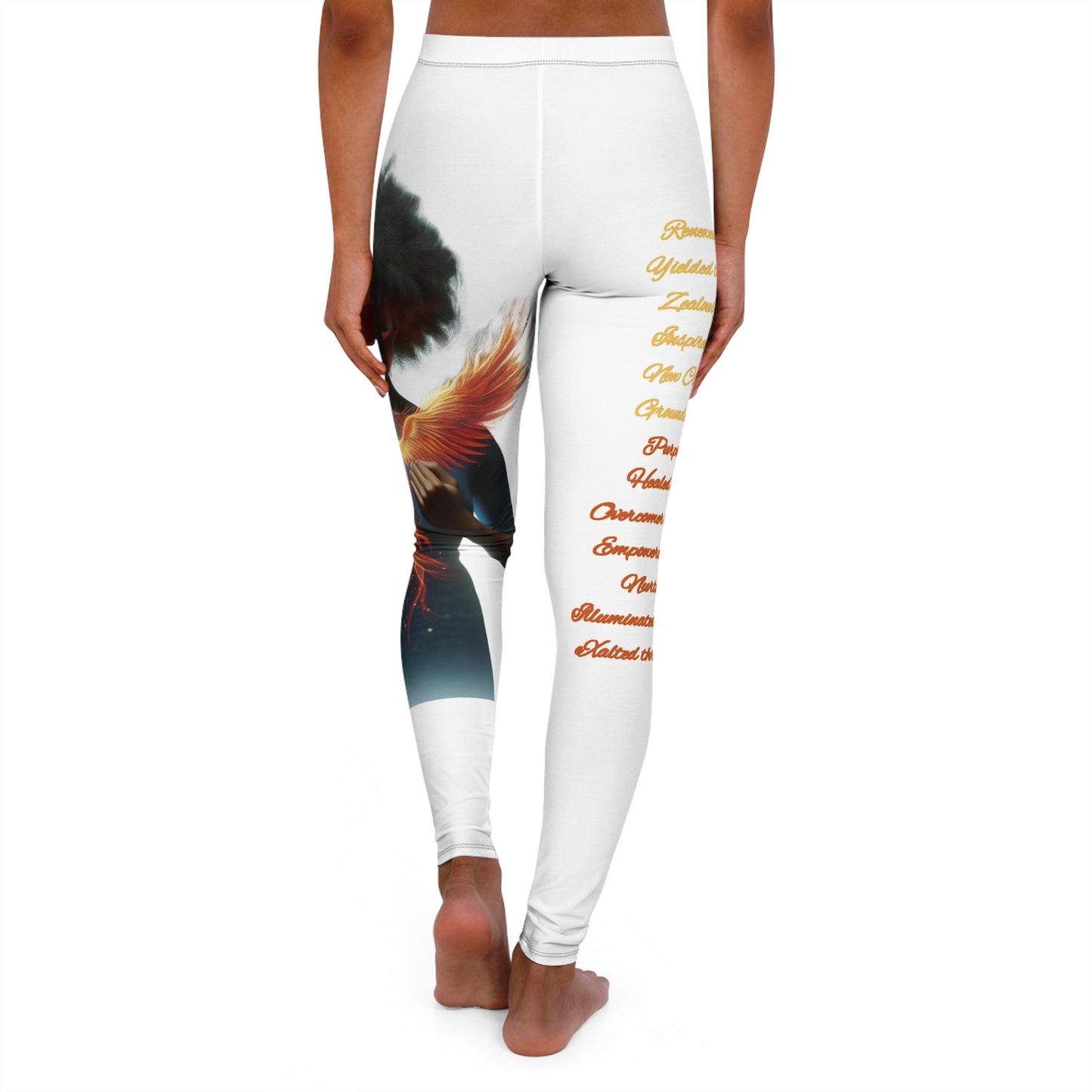 Spandex Leggings - Ryzing Phoenix Faith Christian Urban Wear