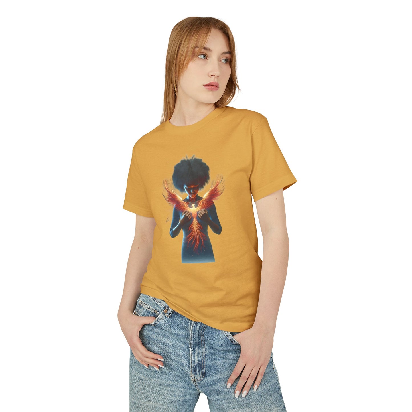 Phoenix Rising Graphic Tee | Unisex Cotton Shirt, Inspirational Apparel, Gift for Friends, Unique Artwear, Casual Style