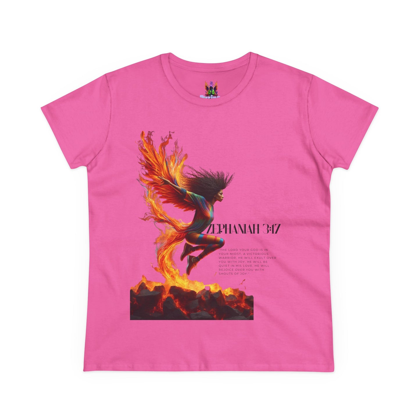 Cotton Tee Rise of a Phoenix Scripture Women's Graphic Shirt