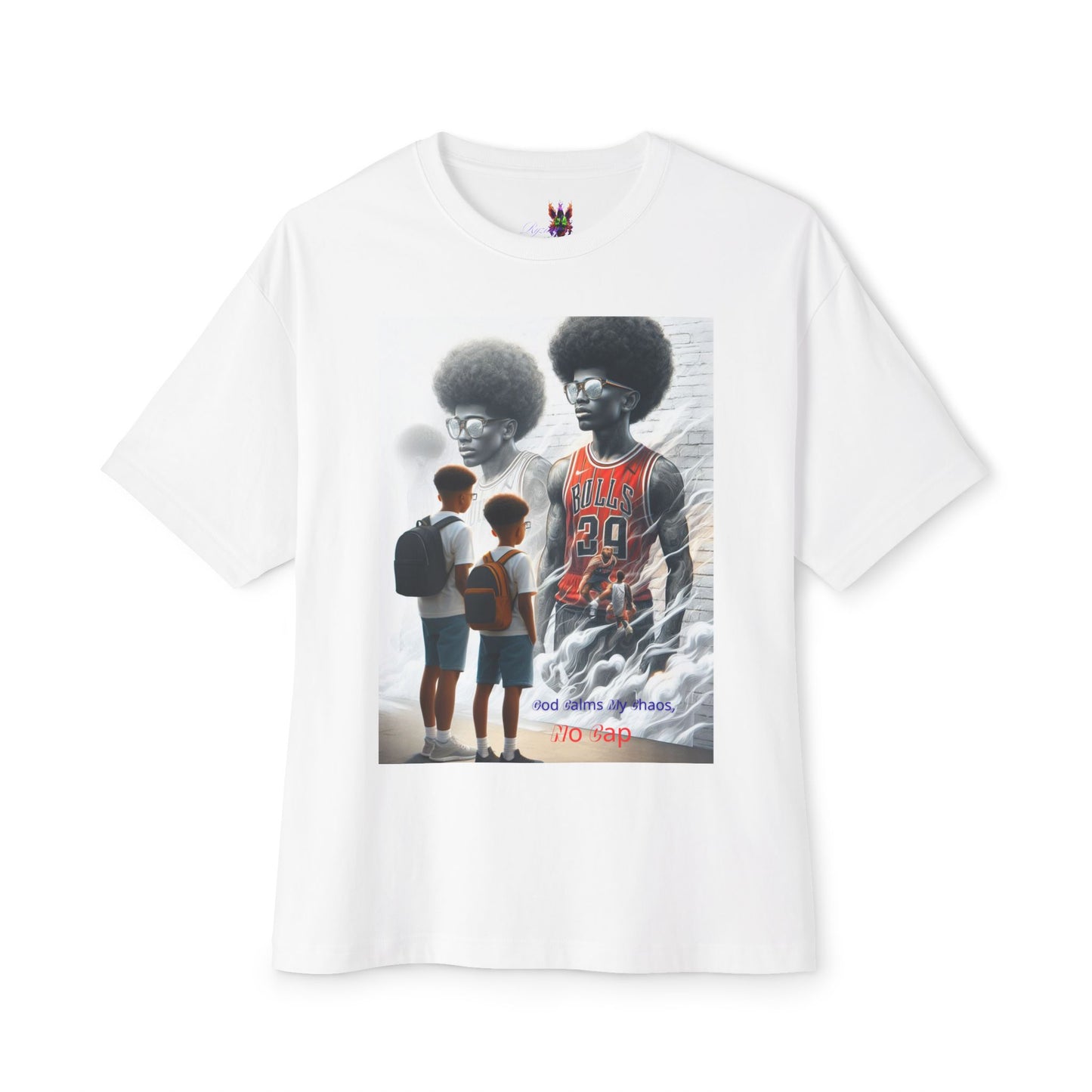 From chaos to calm 6— all God, no lies.Oversized Boxy Tee