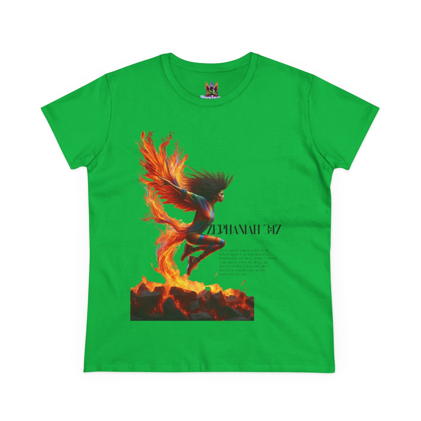 Cotton Tee Rise of a Phoenix Scripture Women's Graphic Shirt