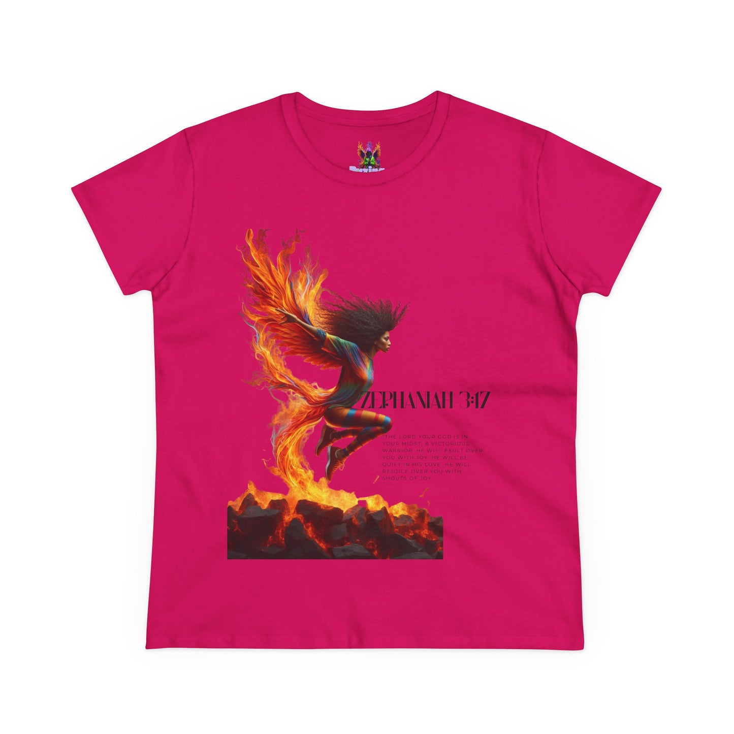 Cotton Tee Rise of a Phoenix Scripture Women's Graphic Shirt