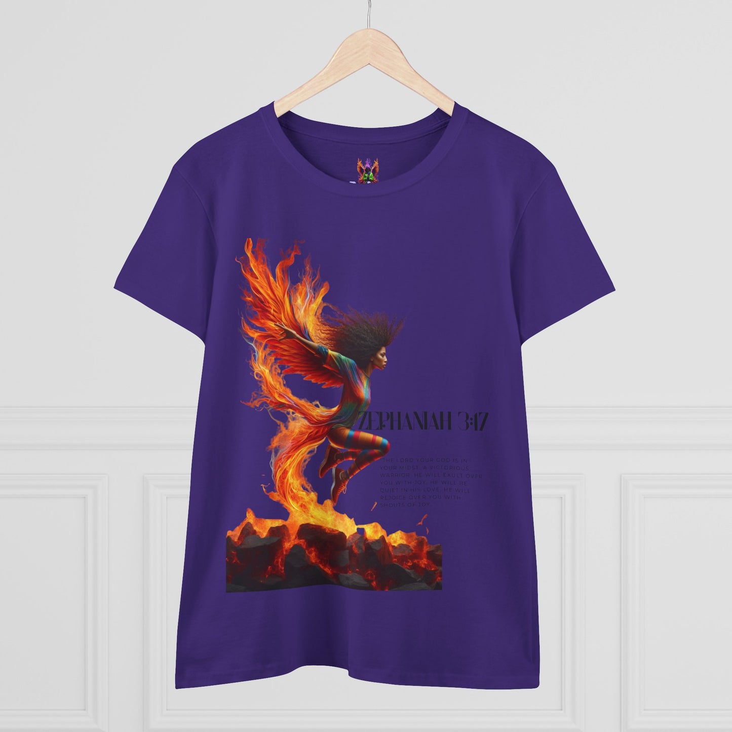 Cotton Tee Rise of a Phoenix Scripture Women's Graphic Shirt