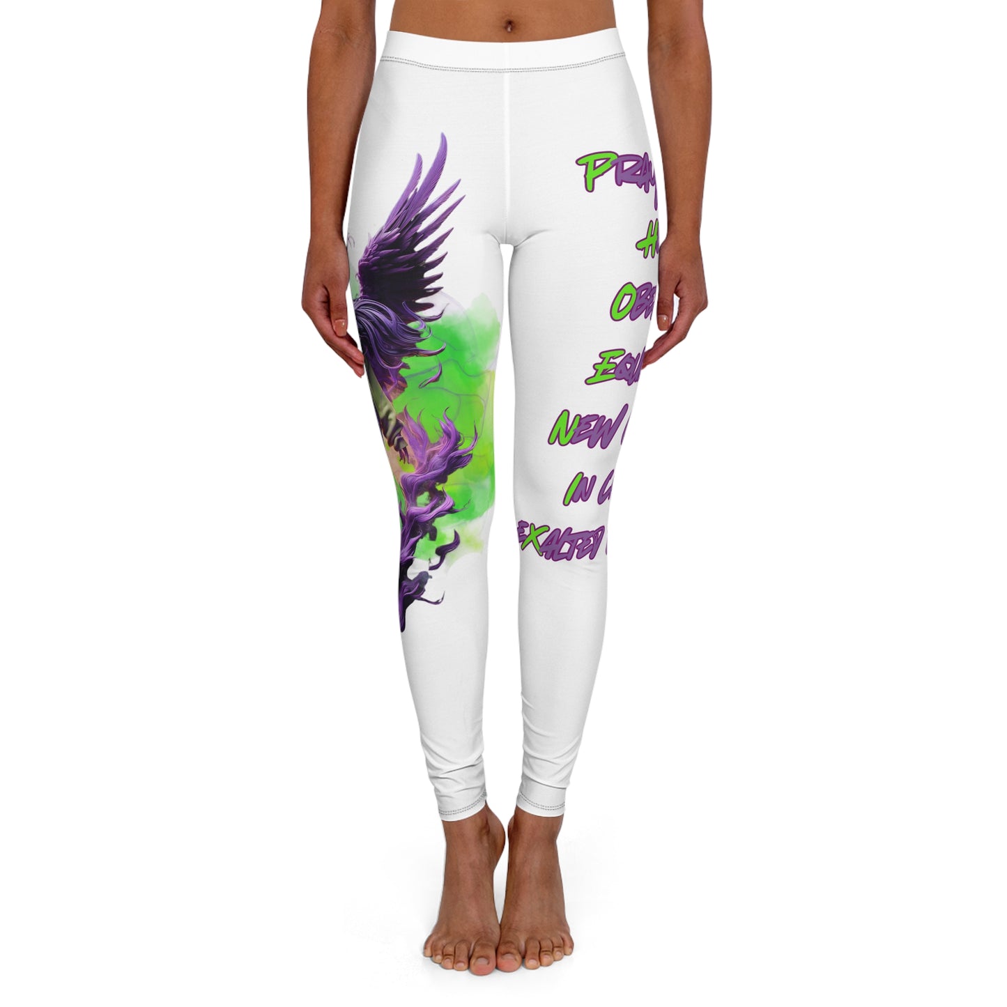 Spandex Leggings - Ryzing Phoenix Faith Christian Urban Wear