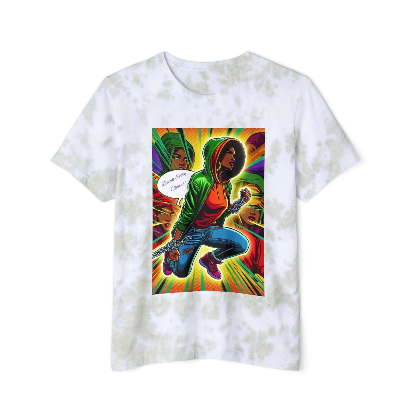 T-Shirt - Break Every Chain Spiritual Connection Tie-Dye Tee