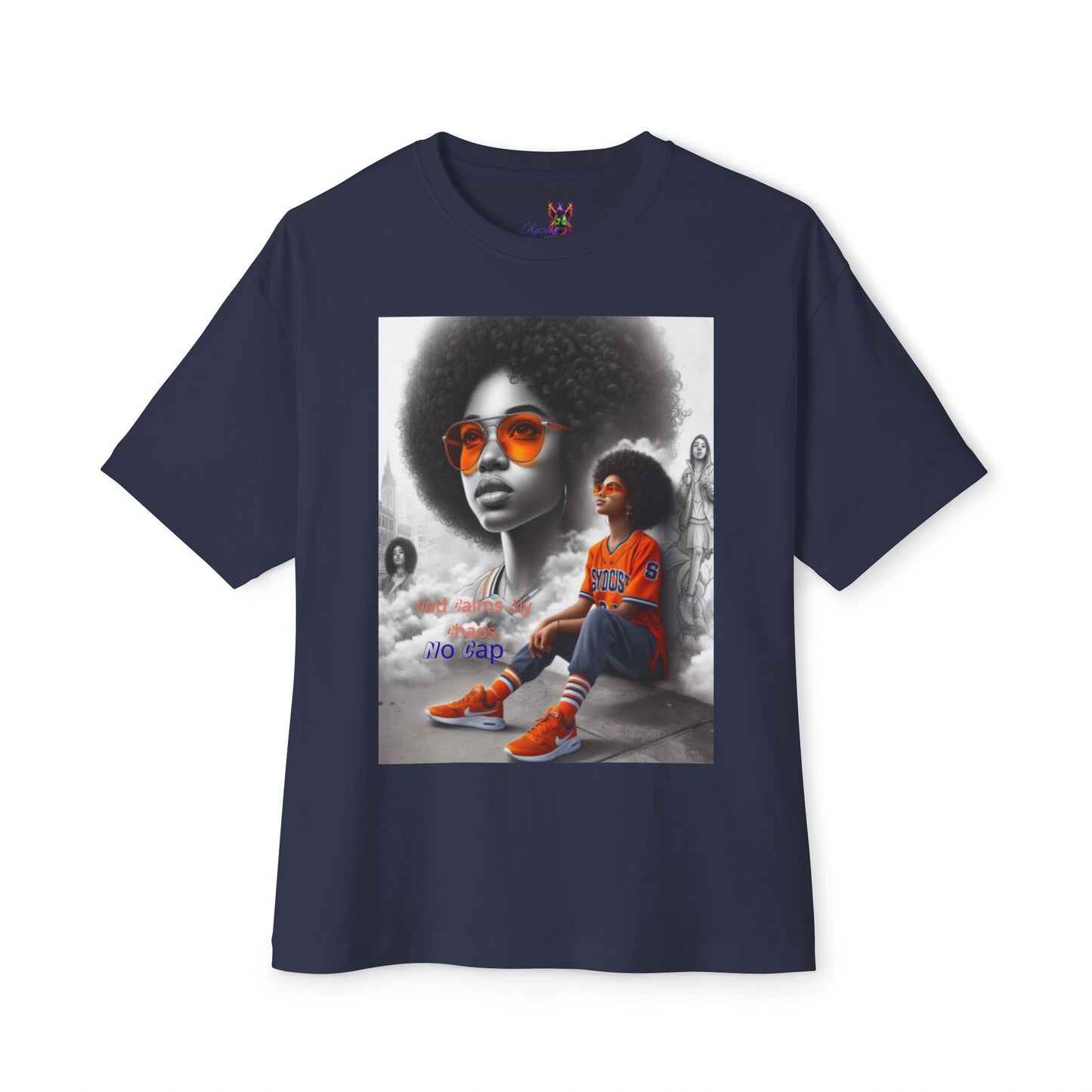 From chaos to calm 2 — all God, no lies.Oversized Boxy Tee