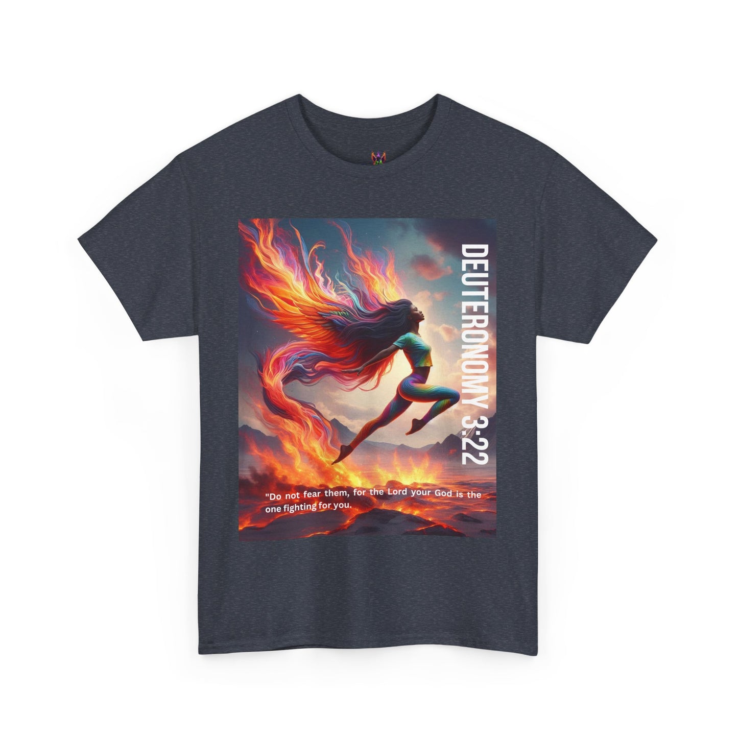 Spiritual Heavy Cotton Tee - Deuteronomy Bible Verses