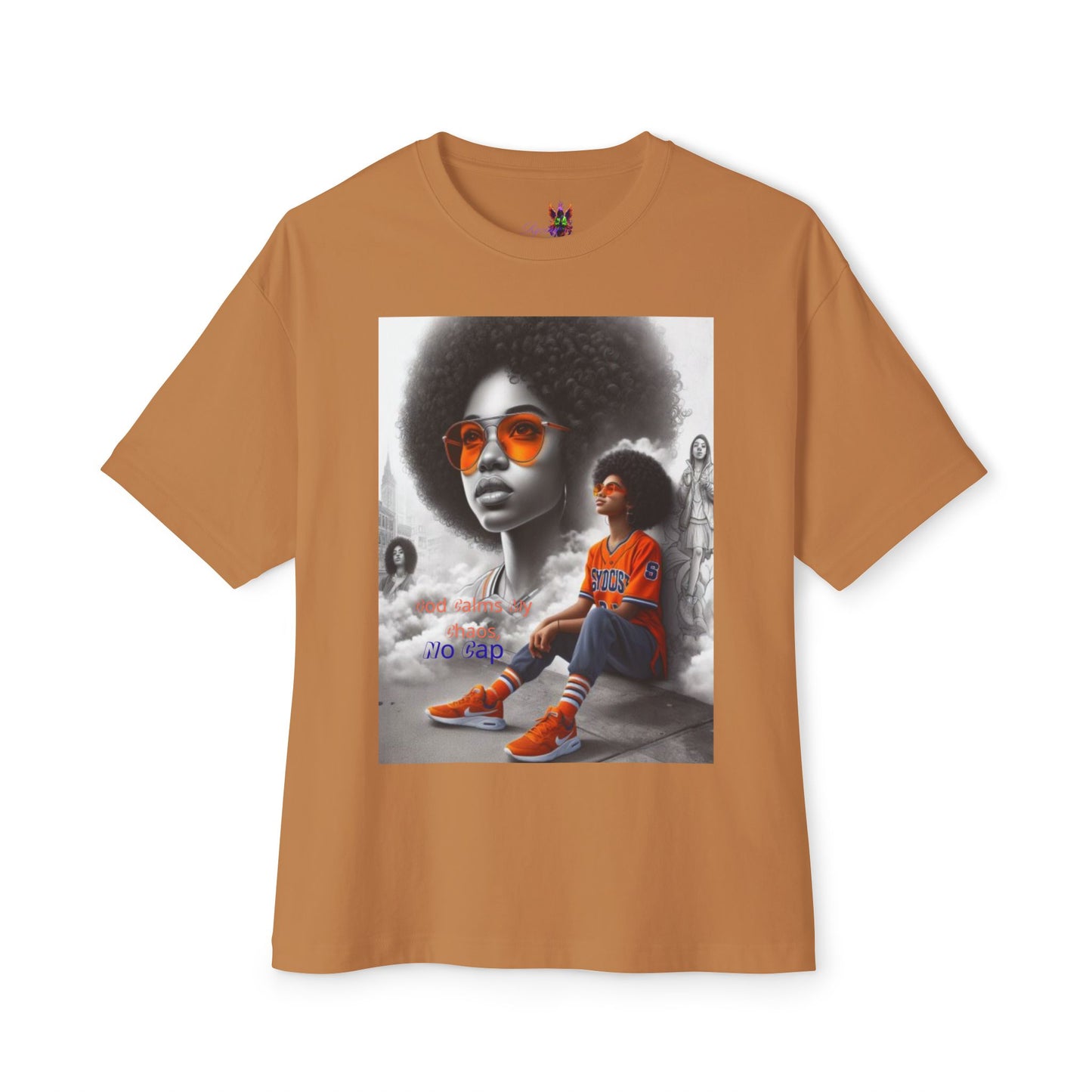 From chaos to calm 2 — all God, no lies.Oversized Boxy Tee