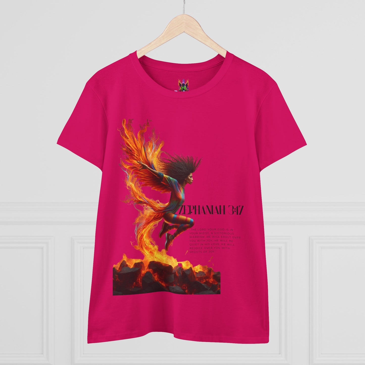 Cotton Tee Rise of a Phoenix Scripture Women's Graphic Shirt