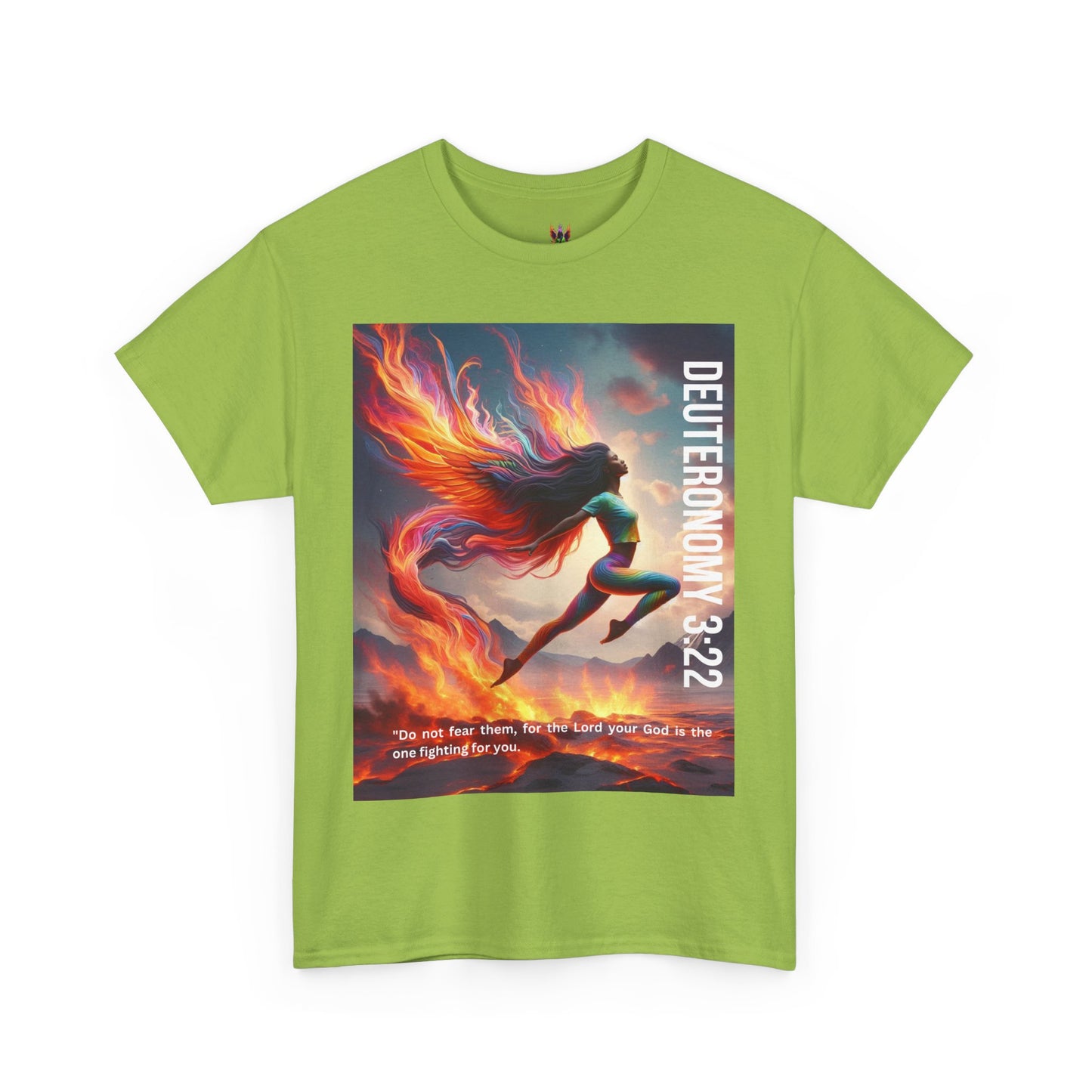 Spiritual Heavy Cotton Tee - Deuteronomy Bible Verses
