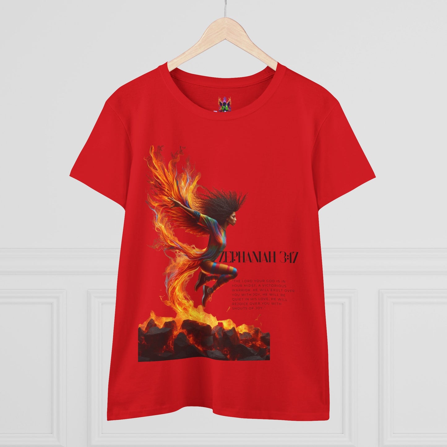 Cotton Tee Rise of a Phoenix Scripture Women's Graphic Shirt