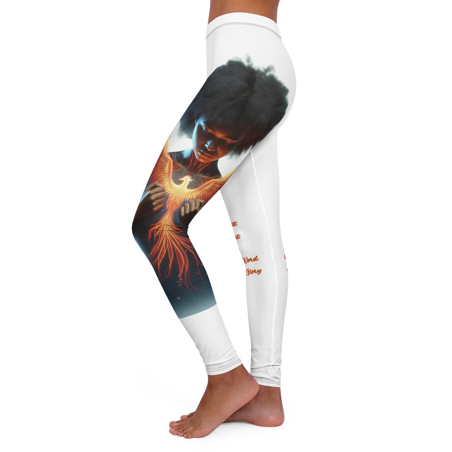 Spandex Leggings - Ryzing Phoenix Faith Christian Urban Wear