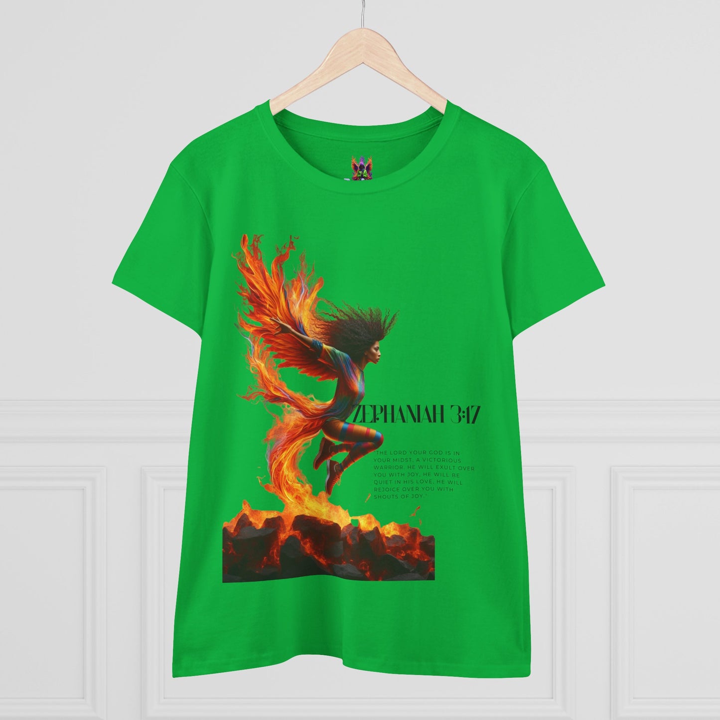 Cotton Tee Rise of a Phoenix Scripture Women's Graphic Shirt