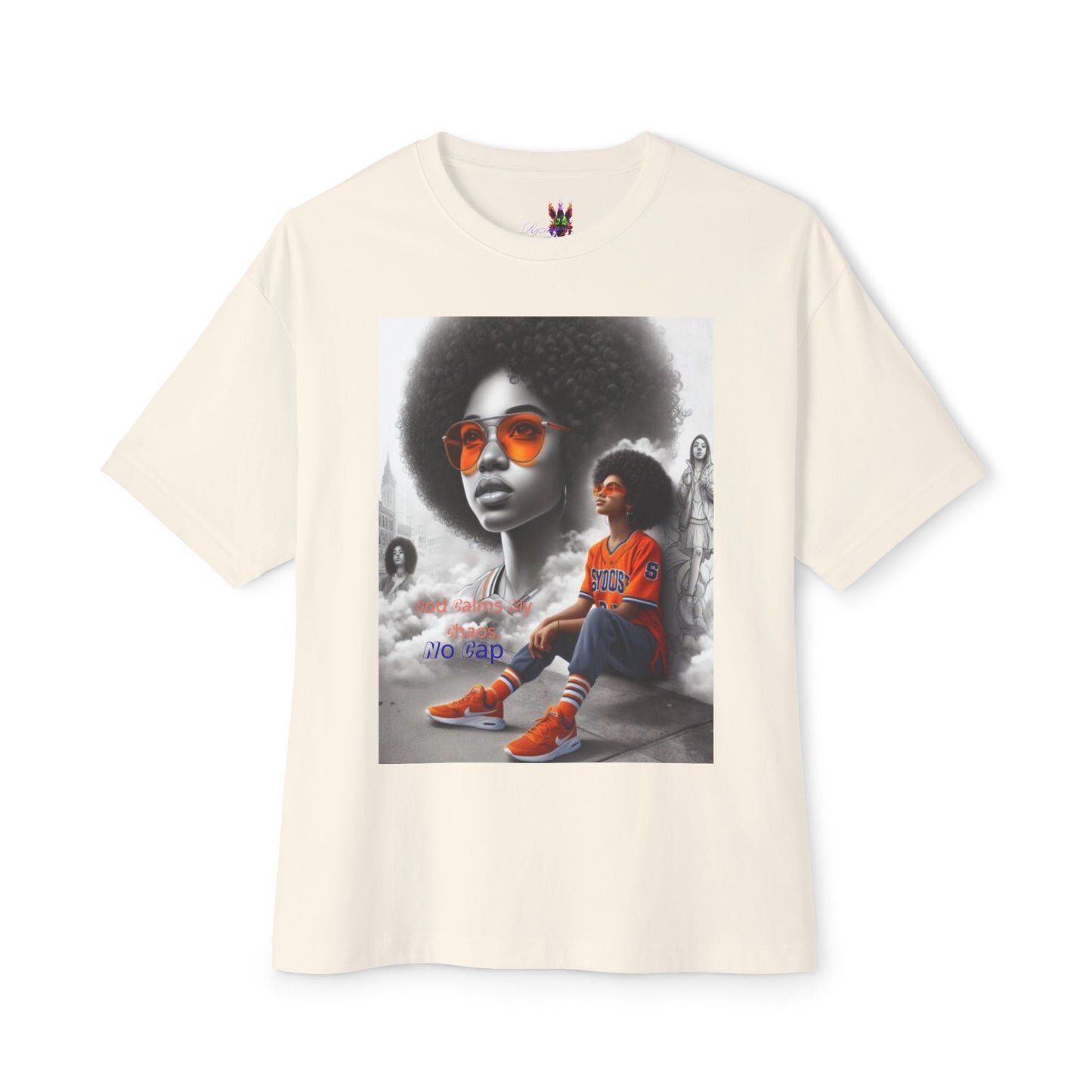 From chaos to calm 2 — all God, no lies.Oversized Boxy Tee