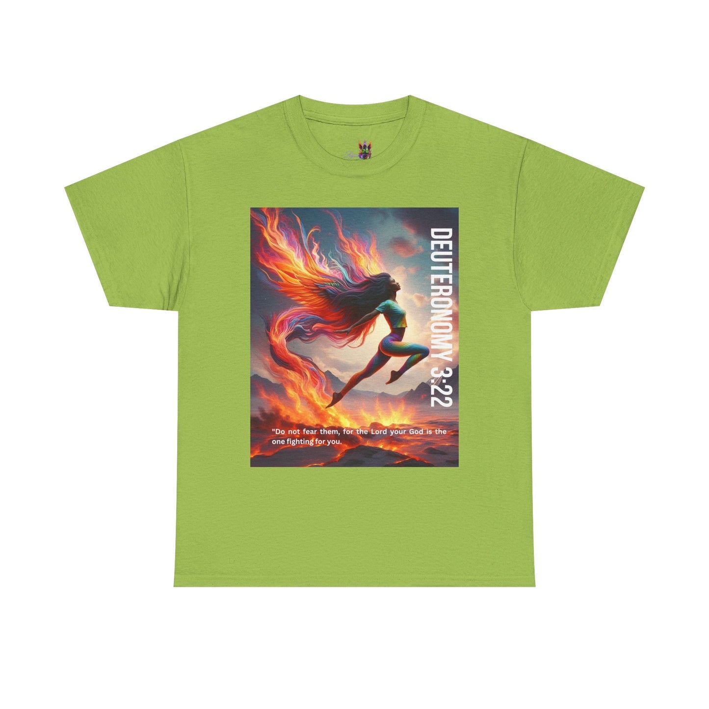 Spiritual Heavy Cotton Tee - Deuteronomy Bible Verses