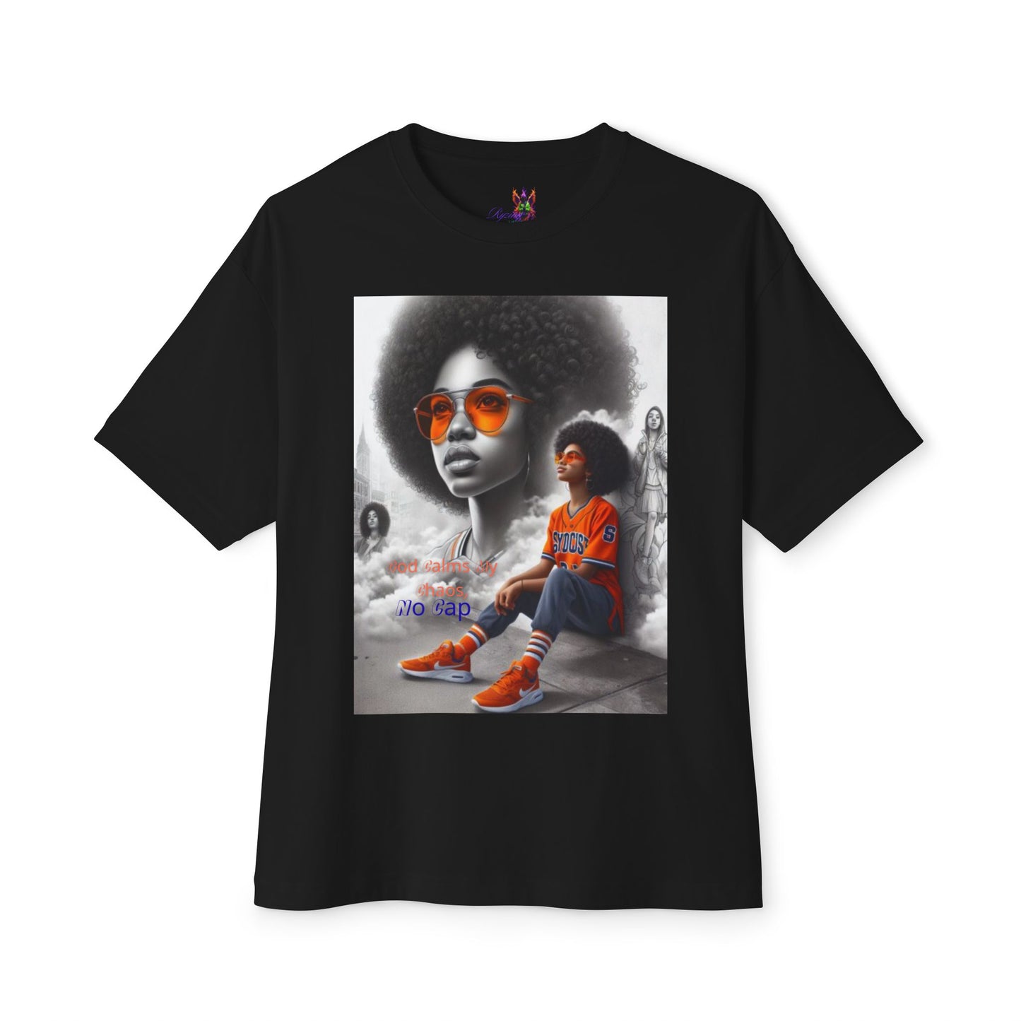 From chaos to calm 2 — all God, no lies.Oversized Boxy Tee