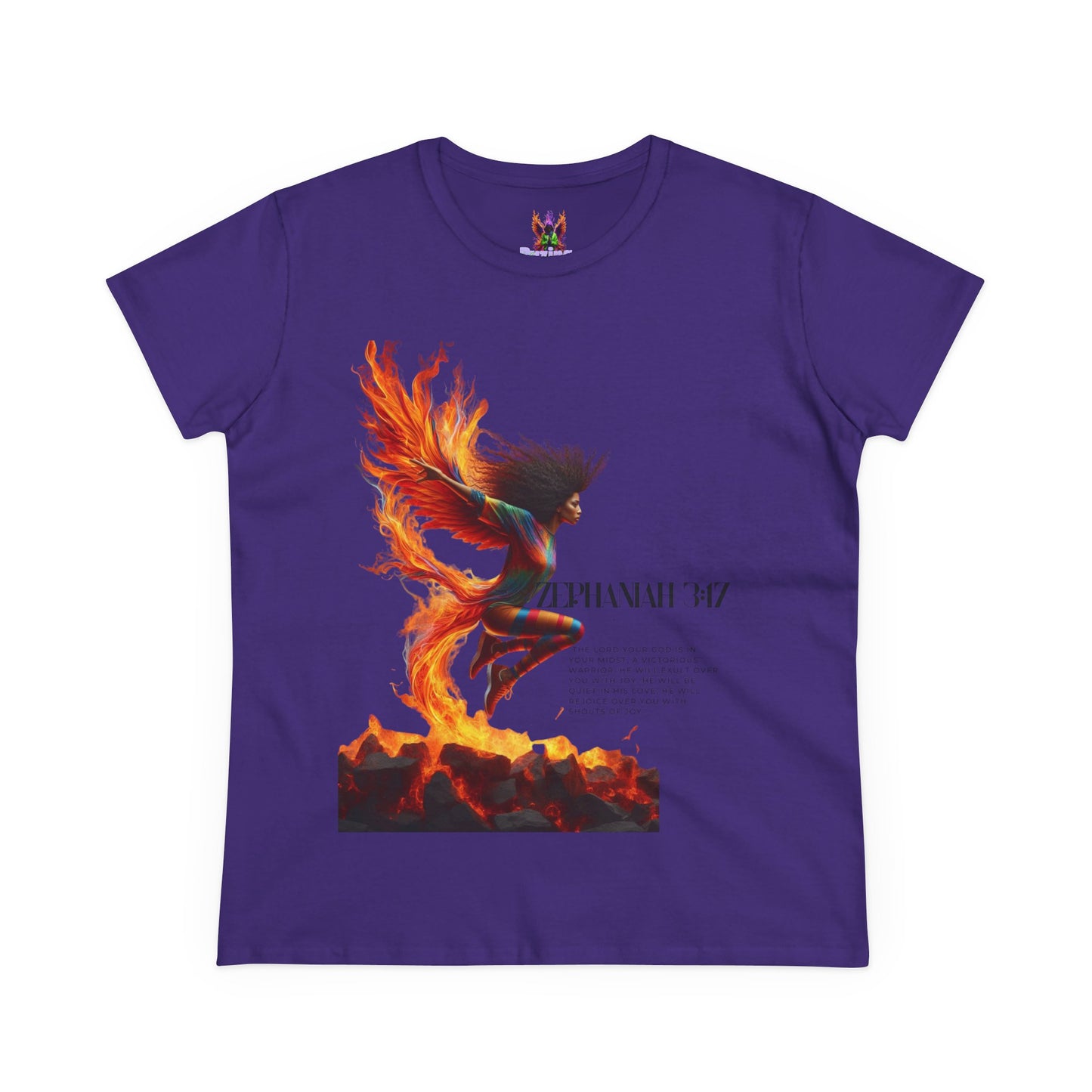 Cotton Tee Rise of a Phoenix Scripture Women's Graphic Shirt