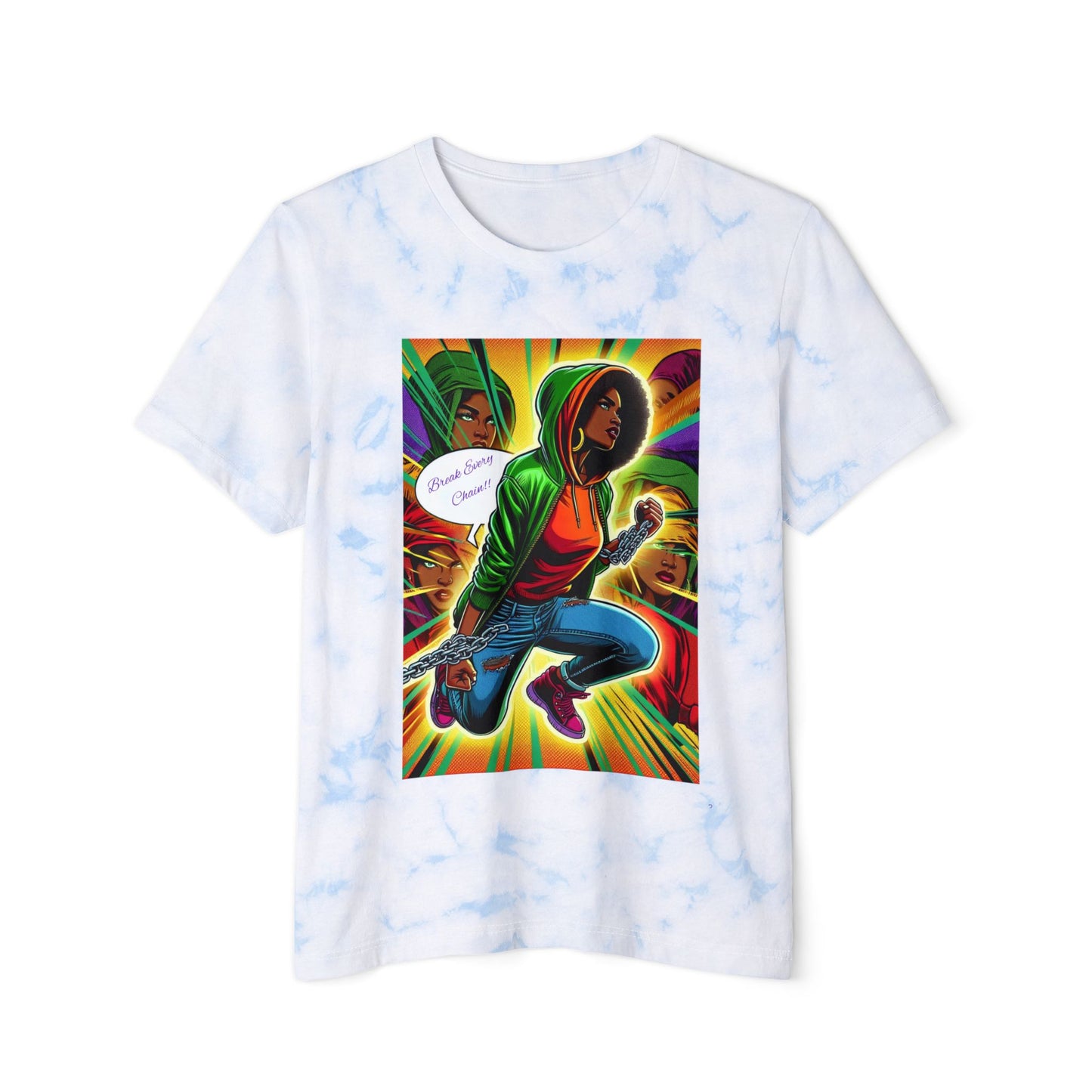 T-Shirt - Break Every Chain Spiritual Connection Tie-Dye Tee