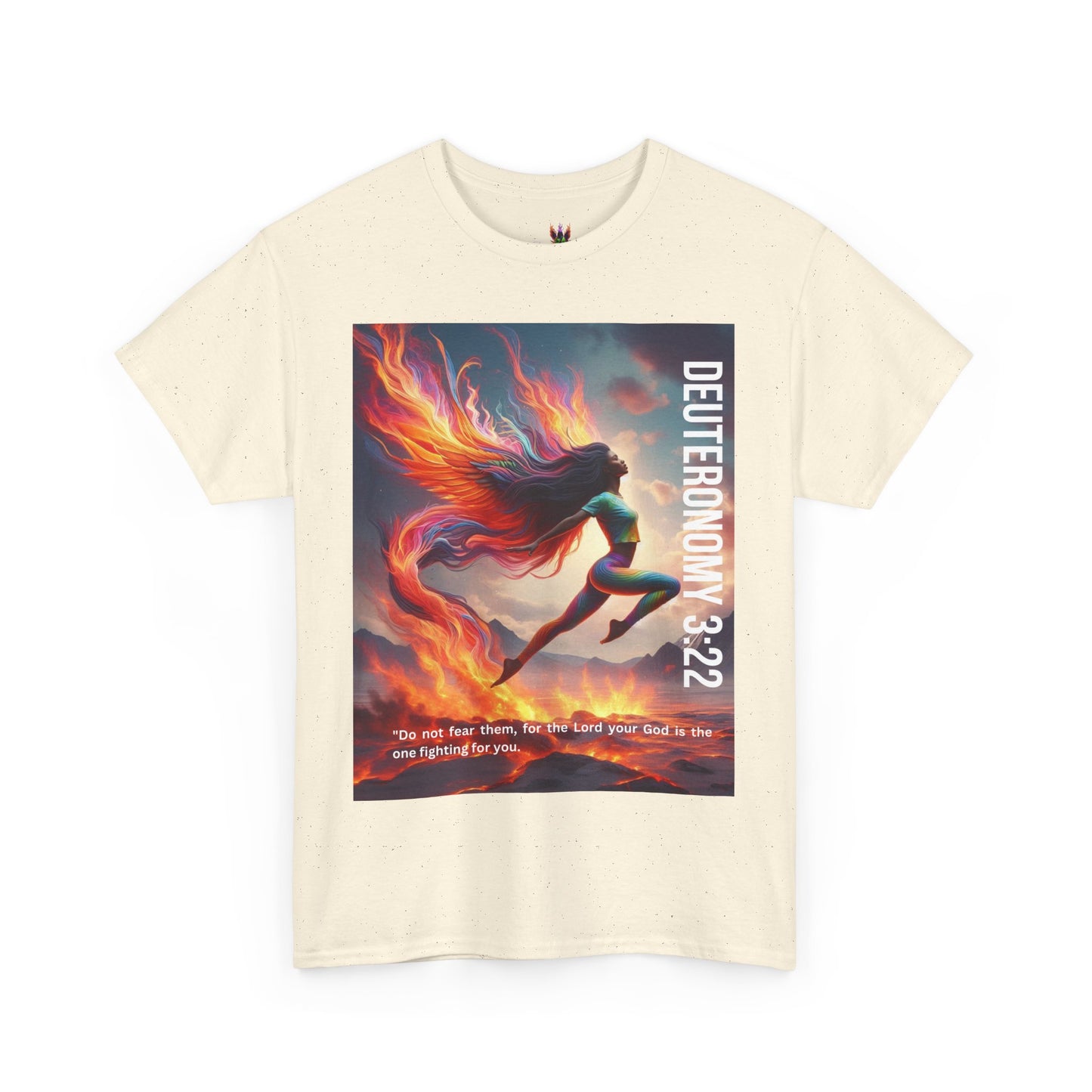 Spiritual Heavy Cotton Tee - Deuteronomy Bible Verses