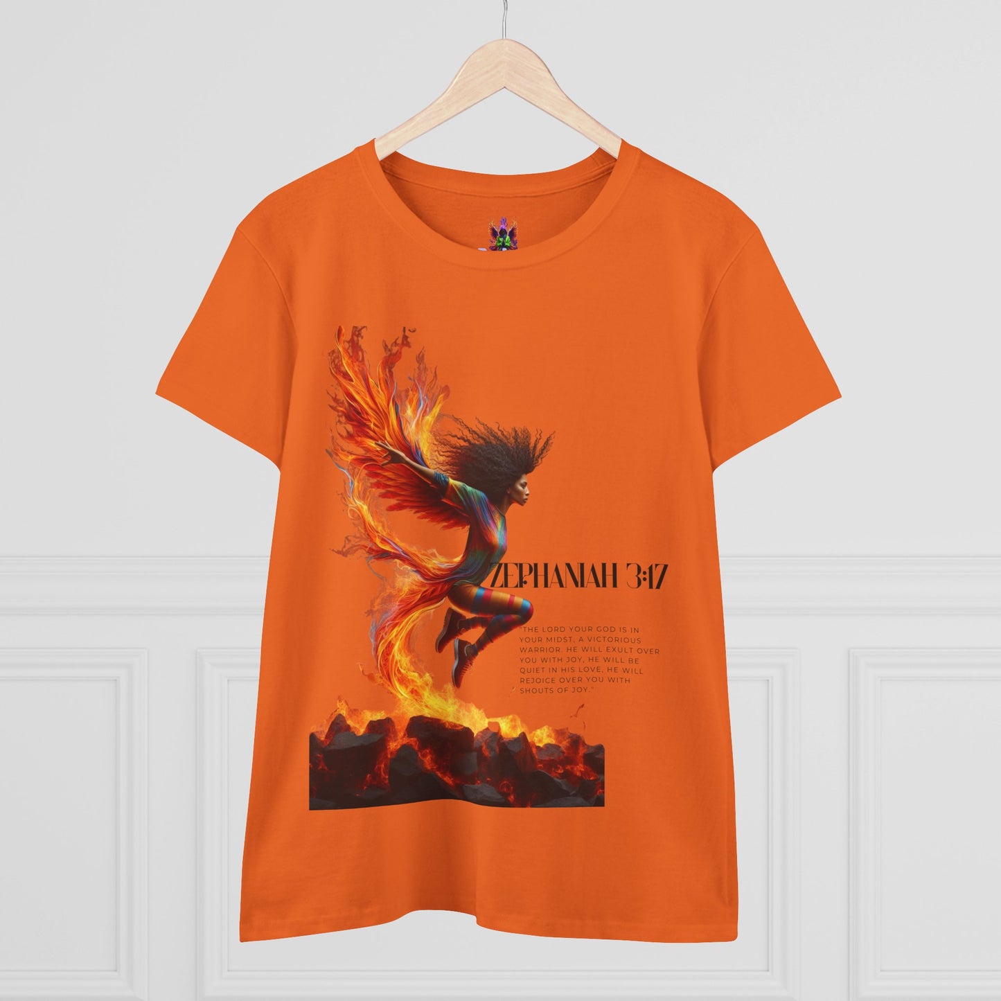 Cotton Tee Rise of a Phoenix Scripture Women's Graphic Shirt