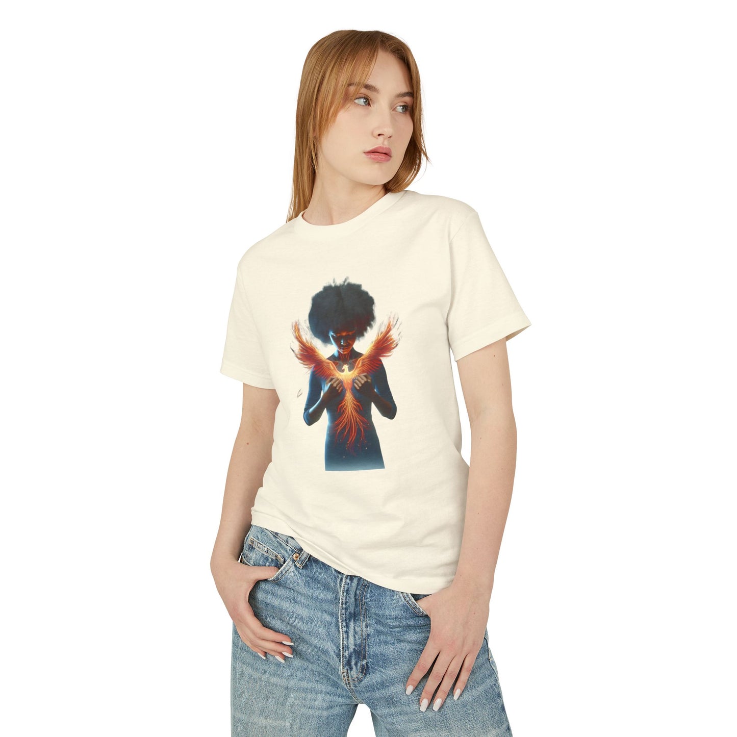 Phoenix Rising Graphic Tee | Unisex Cotton Shirt, Inspirational Apparel, Gift for Friends, Unique Artwear, Casual Style