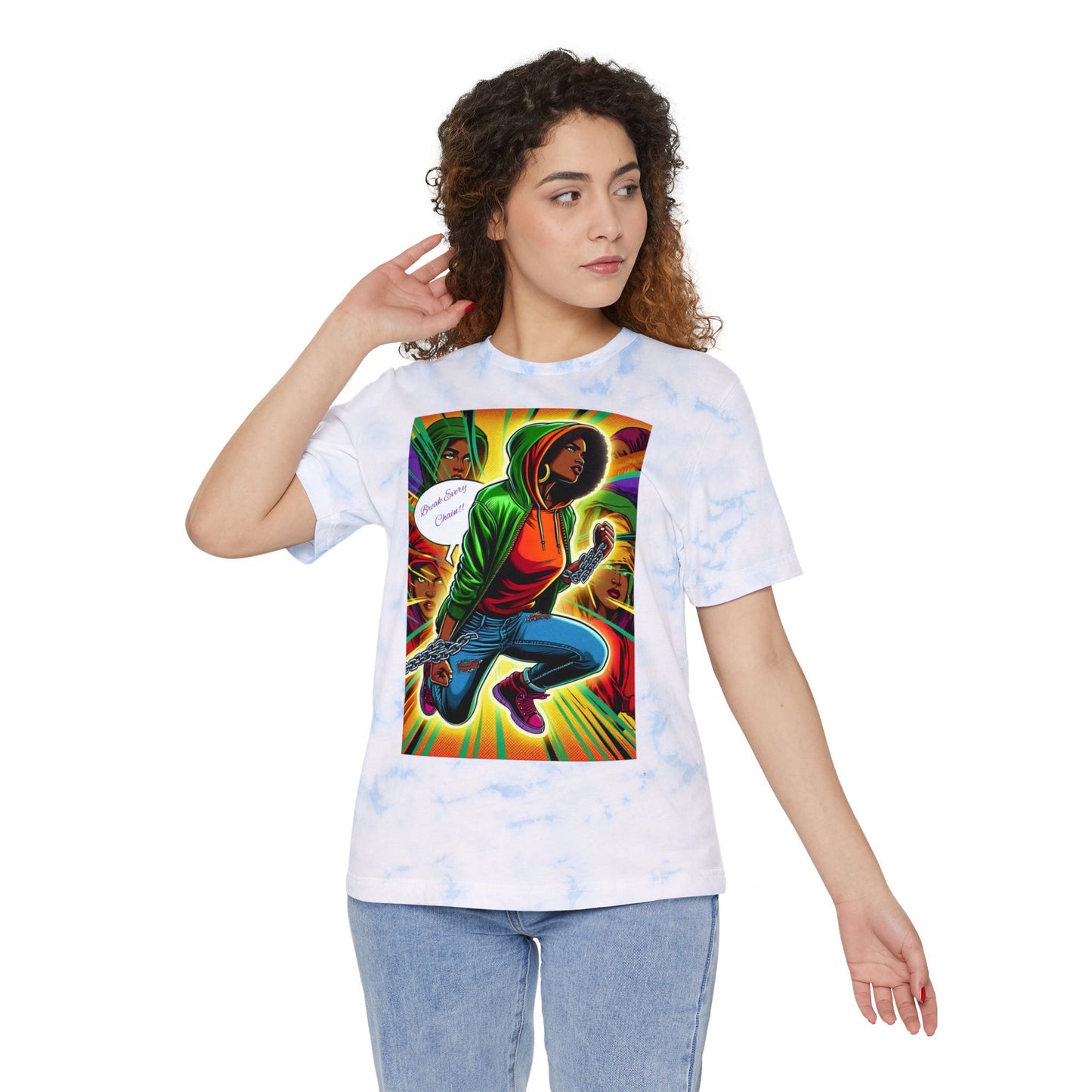 T-Shirt - Break Every Chain Spiritual Connection Tie-Dye Tee