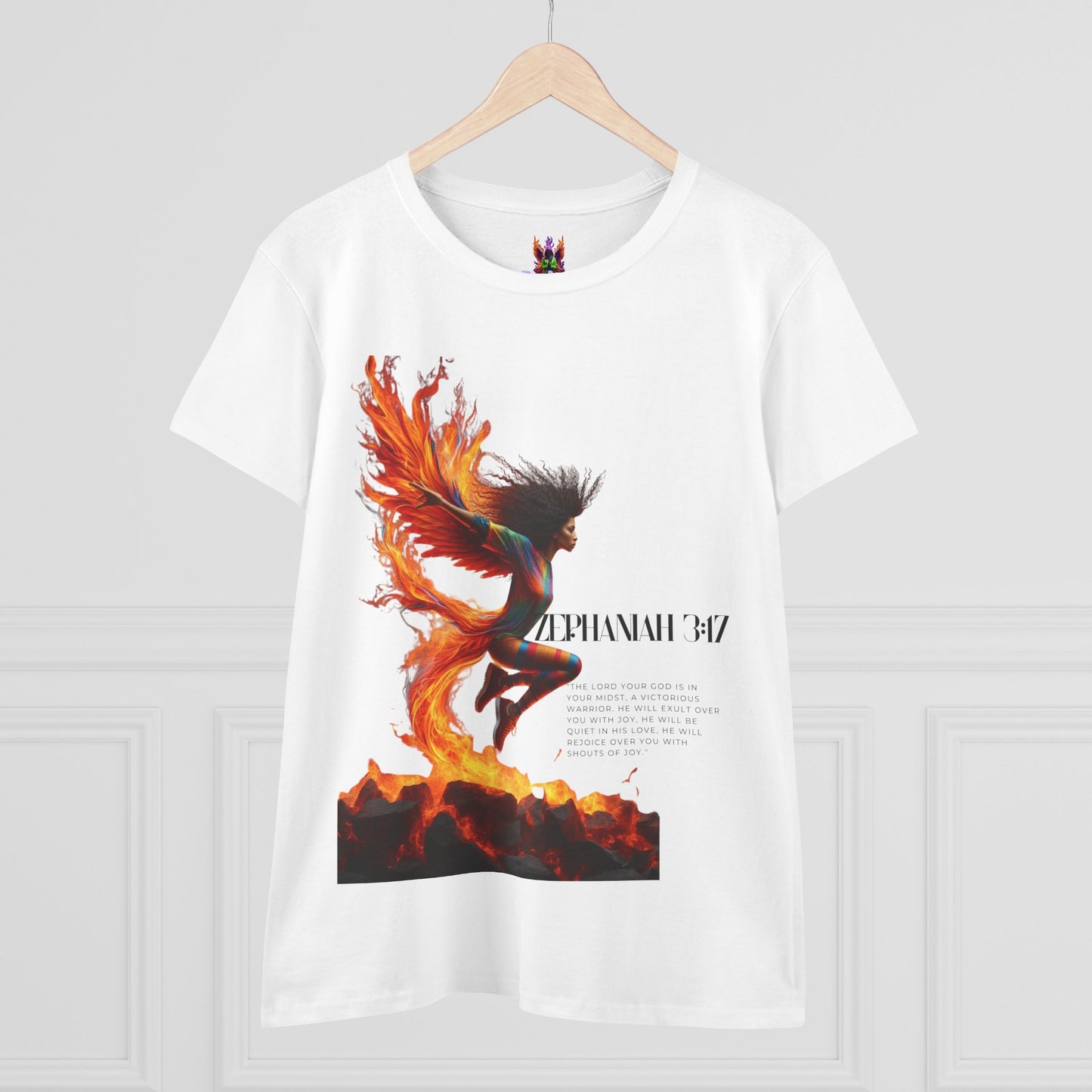 Cotton Tee Rise of a Phoenix Scripture Women's Graphic Shirt