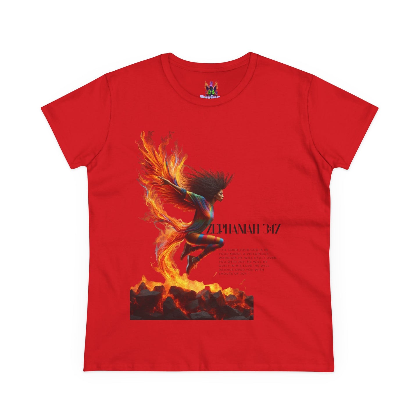 Cotton Tee Rise of a Phoenix Scripture Women's Graphic Shirt