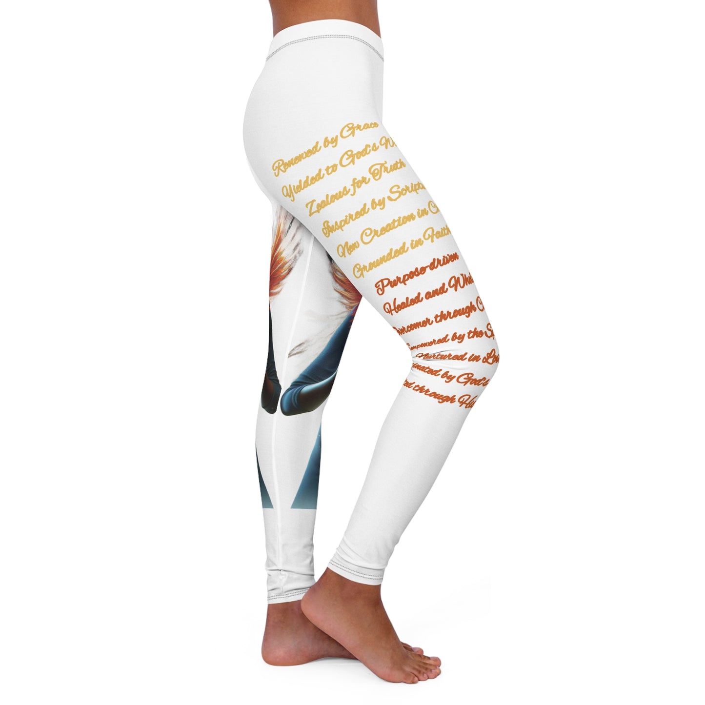 Spandex Leggings - Ryzing Phoenix Faith Christian Urban Wear
