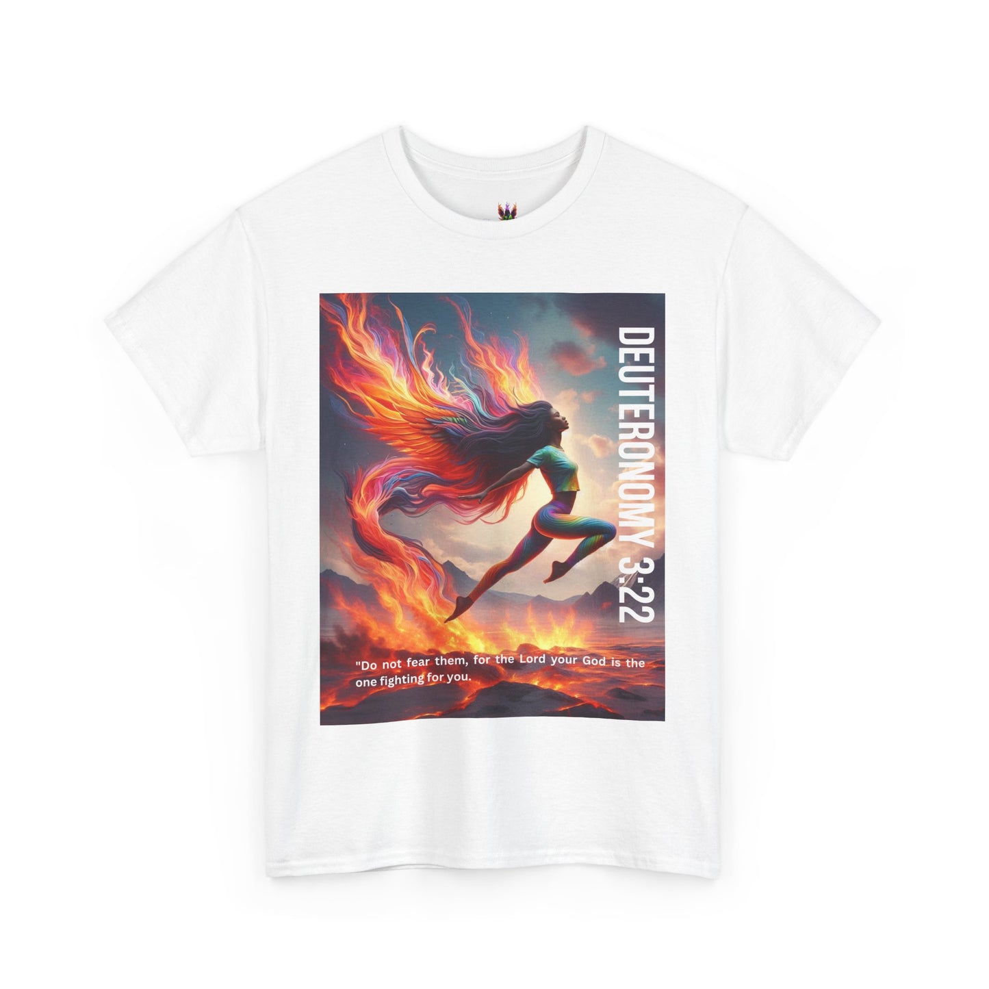 Spiritual Heavy Cotton Tee - Deuteronomy Bible Verses