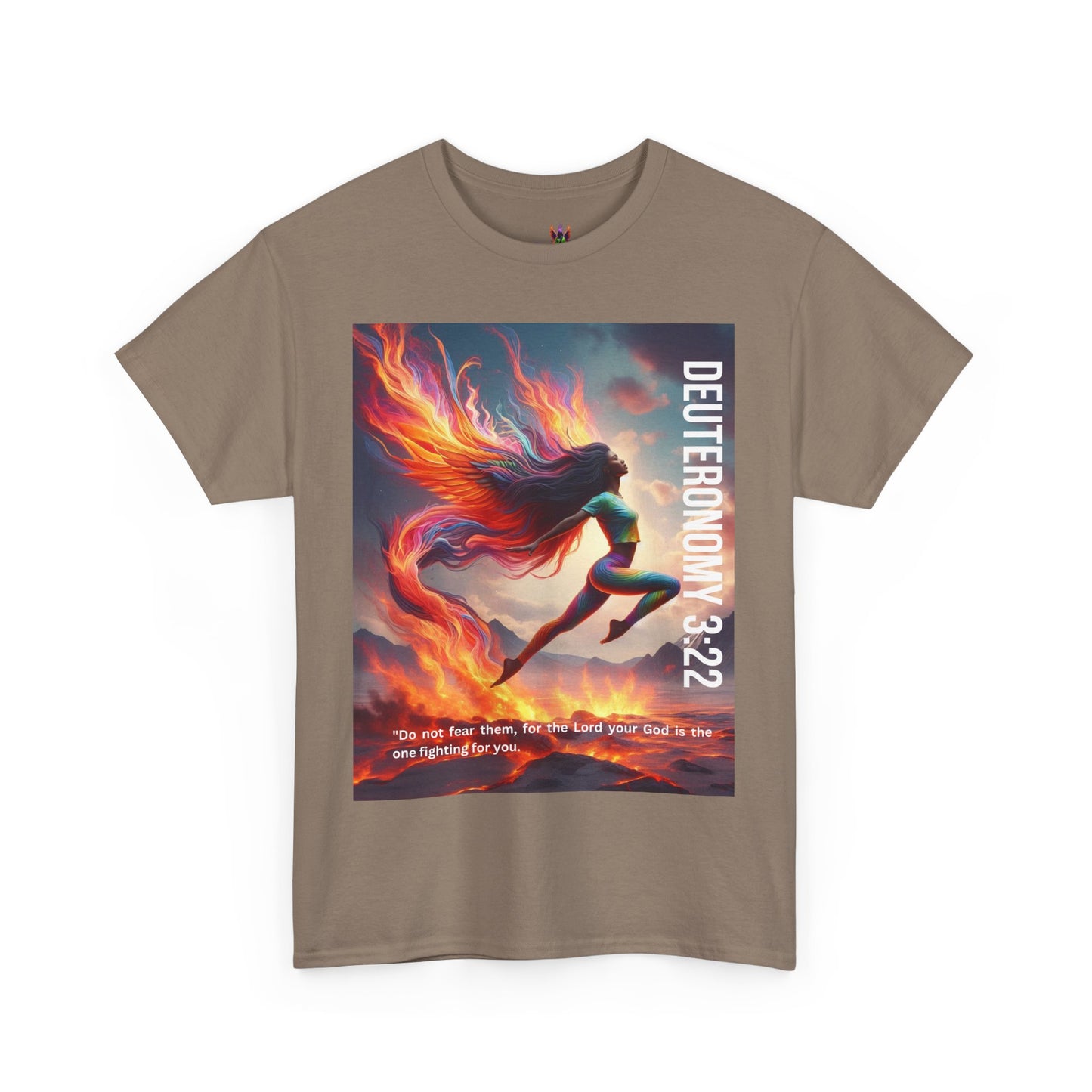 Spiritual Heavy Cotton Tee - Deuteronomy Bible Verses