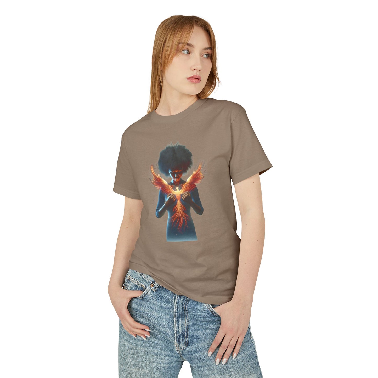 Phoenix Rising Graphic Tee | Unisex Cotton Shirt, Inspirational Apparel, Gift for Friends, Unique Artwear, Casual Style