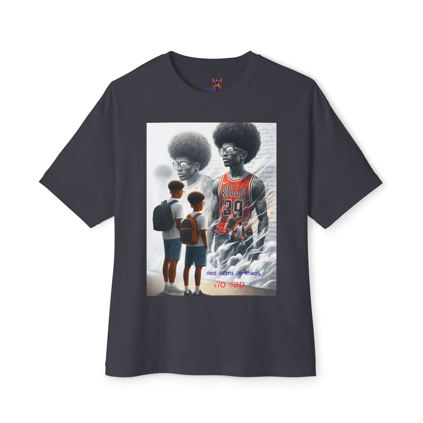 From chaos to calm 6— all God, no lies.Oversized Boxy Tee