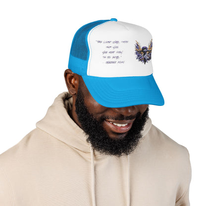 Inspirational Foam Trucker Hat with Embroidery, Casual Hat, Gift for Him/Her, Motivational Headwear, Summer Accessories