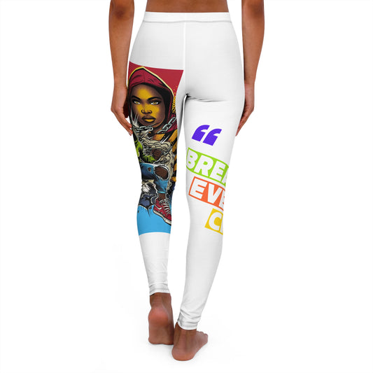 Spandex Leggings - Break Every Chain Faith Christian Urban Wear
