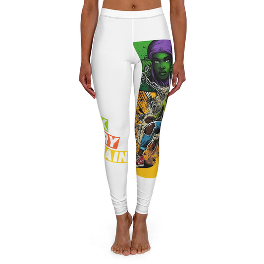 Spandex Leggings - Break Every Chain Faith Christian Urban Wear