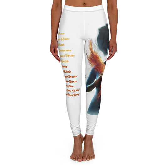 Spandex Leggings - Ryzing Phoenix Faith Christian Urban Wear