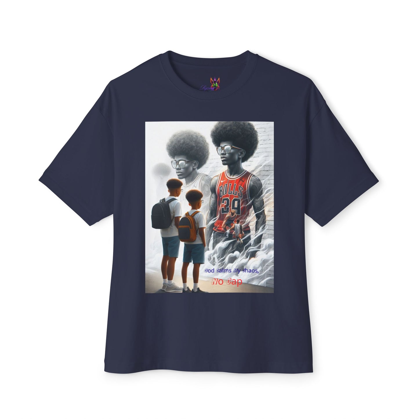 From chaos to calm 6— all God, no lies.Oversized Boxy Tee
