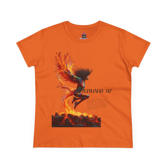Cotton Tee Rise of a Phoenix Scripture Women's Graphic Shirt