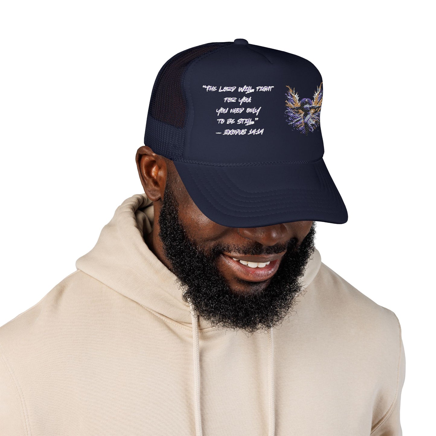 Inspirational Foam Trucker Hat with Embroidery, Casual Hat, Gift for Him/Her, Motivational Headwear, Summer Accessories
