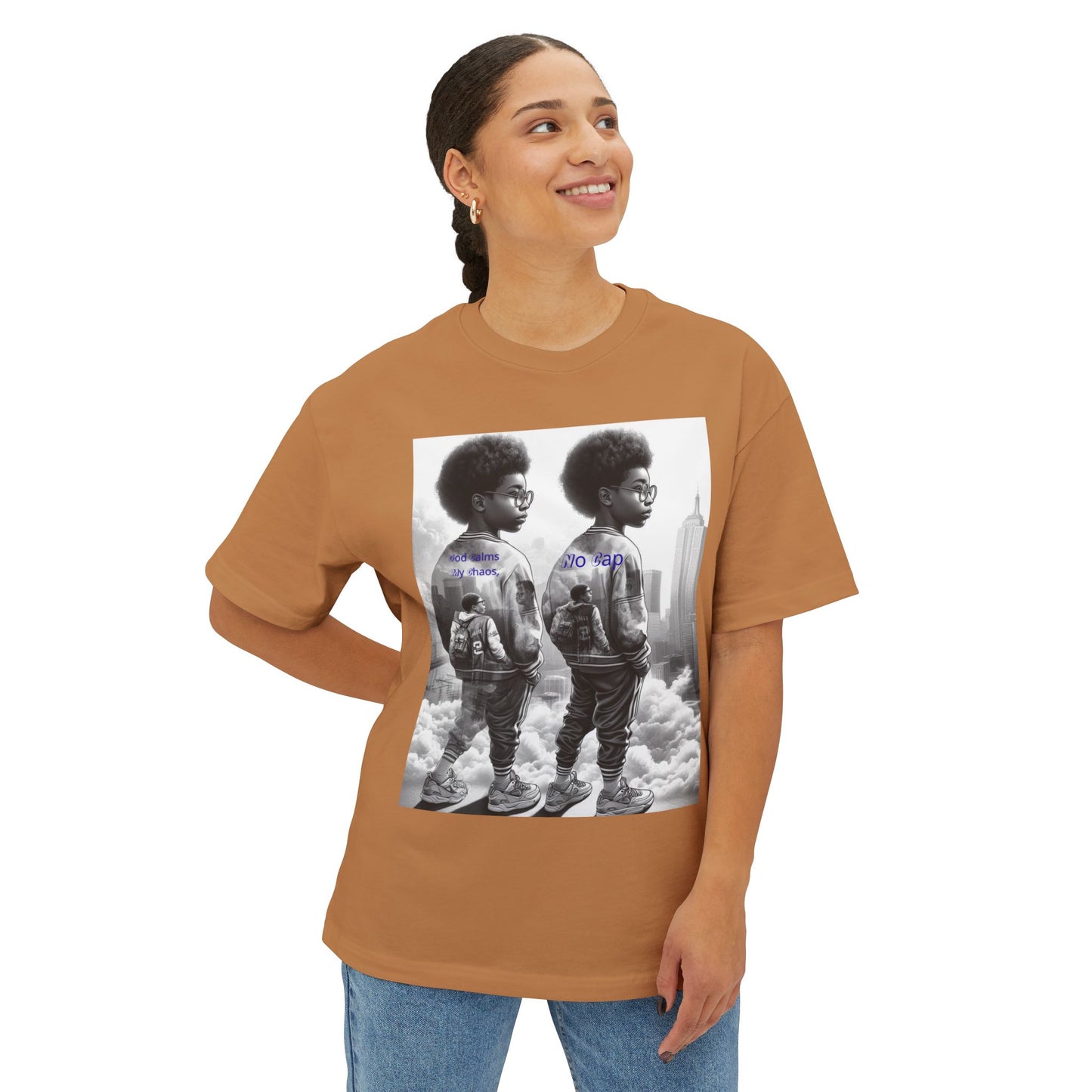 From chaos to calm — all God, no lies.Oversized Boxy Tee
