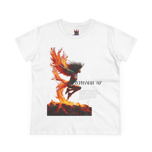 Cotton Tee Rise of a Phoenix Scripture Women's Graphic Shirt
