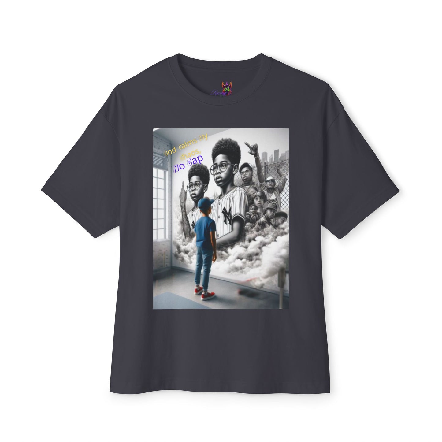 From chaos to calm 3 — all God, no lies.Oversized Boxy Tee