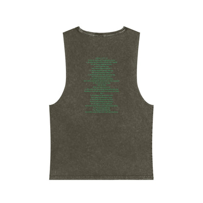 Colorful Angel Wings Tank Top, Unisex Stonewash T-Shirt, Summer Apparel, Music Festival Outfit, Boho Style Clothing