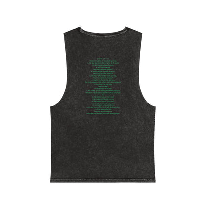Colorful Angel Wings Tank Top, Unisex Stonewash T-Shirt, Summer Apparel, Music Festival Outfit, Boho Style Clothing
