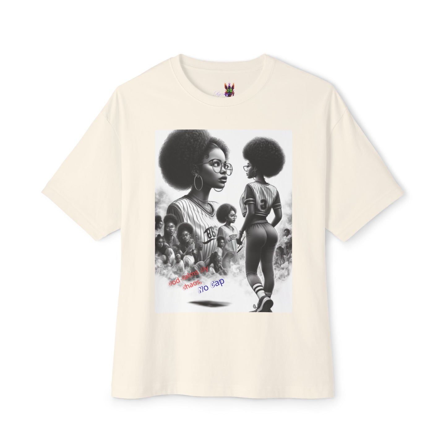 From chaos to calm 4— all God, no lies.Oversized Boxy Tee