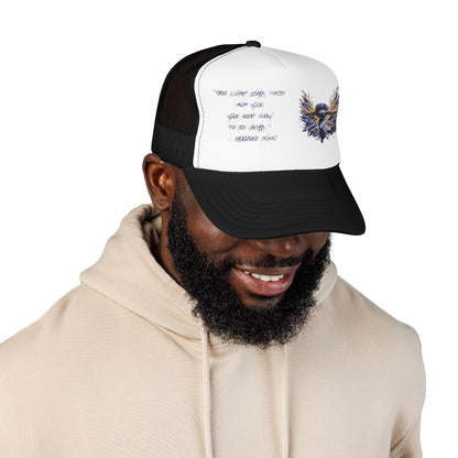 Inspirational Foam Trucker Hat with Embroidery, Casual Hat, Gift for Him/Her, Motivational Headwear, Summer Accessories