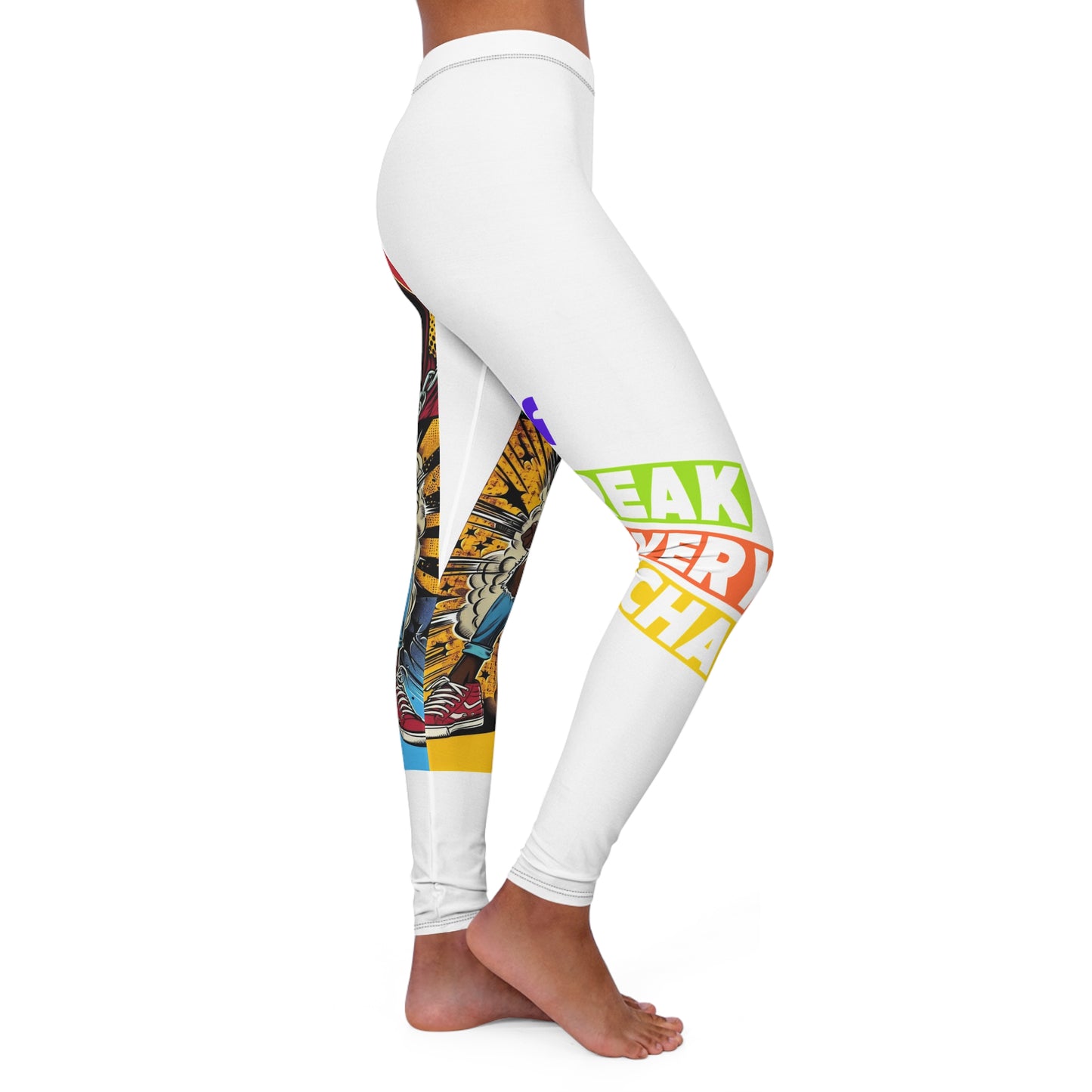 Spandex Leggings - Break Every Chain Faith Christian Urban Wear