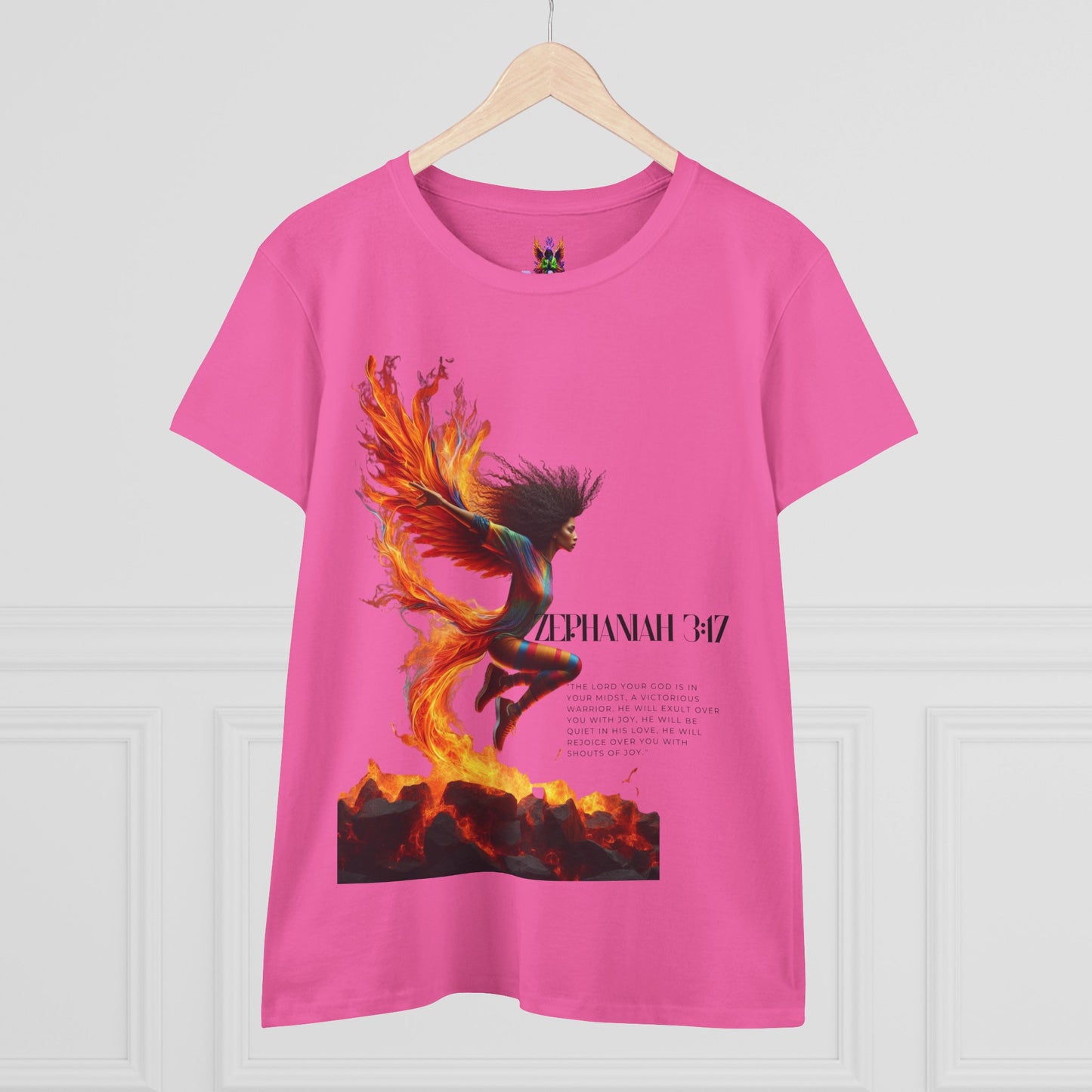 Cotton Tee Rise of a Phoenix Scripture Women's Graphic Shirt