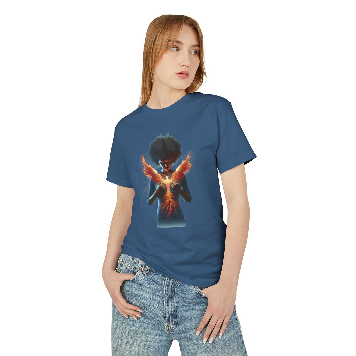 Phoenix Rising Graphic Tee | Unisex Cotton Shirt, Inspirational Apparel, Gift for Friends, Unique Artwear, Casual Style